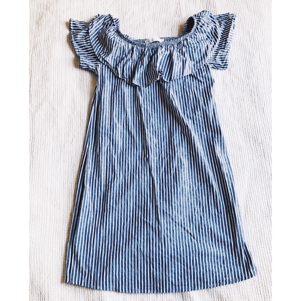 POTTERS POT DENIM STRIPED DRESS